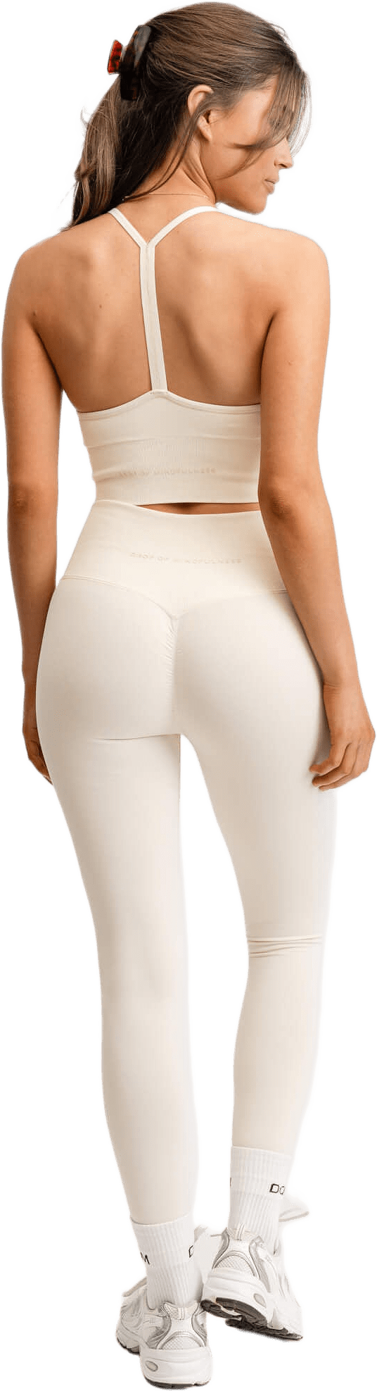 Seamless Scrunch Tights, från Drop of Mindfulness, i färgen cream white.