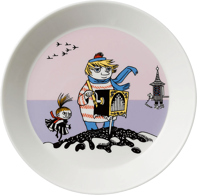 Mumintallrikar, 19 cm, från Arabia, i färgen Too-ticki.