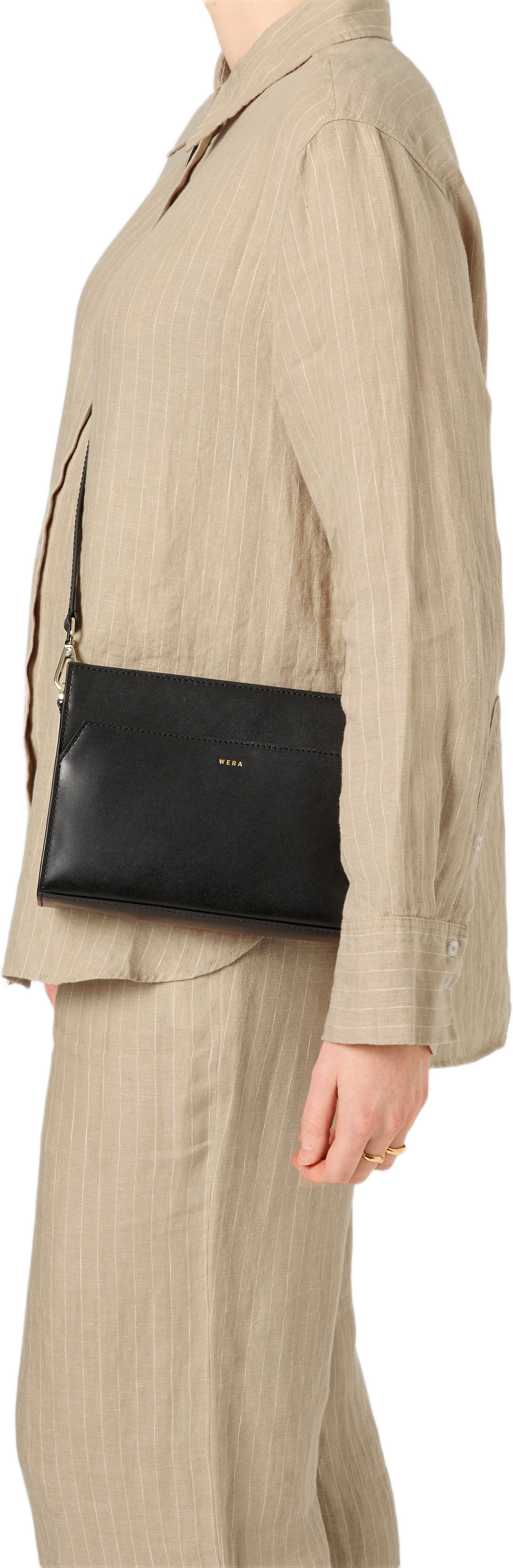 Liten fodralväska i skinn PINZA, från Wera, i färgen Black.