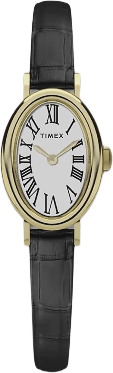 Timex Cavatina Dam, Vit/svart Lderrem - Tw2w78300, från Timex, i färgen 1.