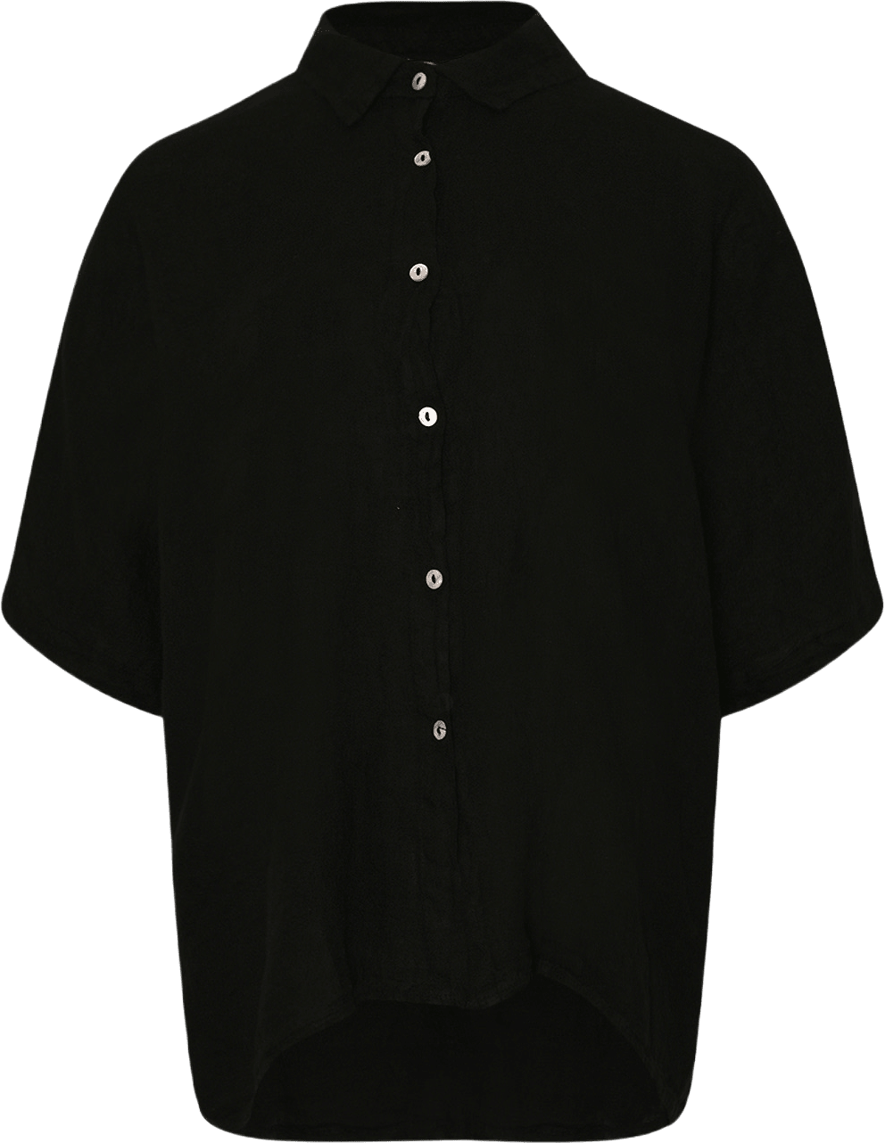 Abbi, Shirt, Linen - Black, från Tiffany, i färgen black.