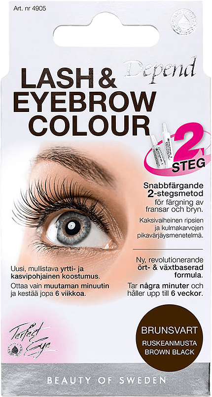 Lash and Eyebrow Colour, från Depend, i färgen Brunsvart.