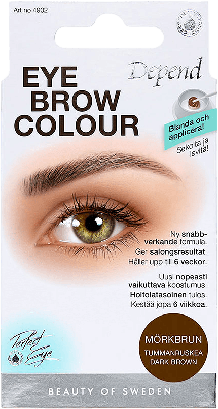 Eyebrow Colour, från Depend, i färgen Mörkbrun.