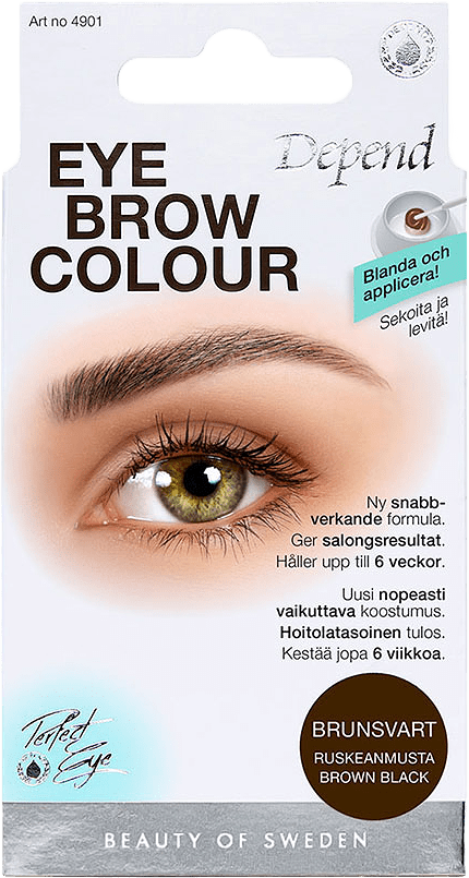 Eyebrow Colour, från Depend, i färgen Brunsvart.