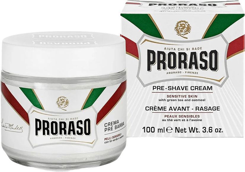 Sensitive Green Tea Pre-shave Cream, från Proraso, i färgen Green.