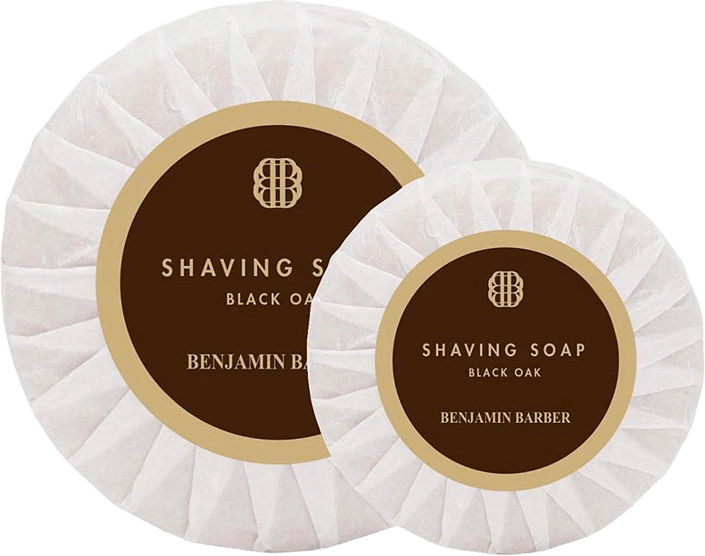 Black Oak shaving soap, från Benjamin Barber, i färgen Black.