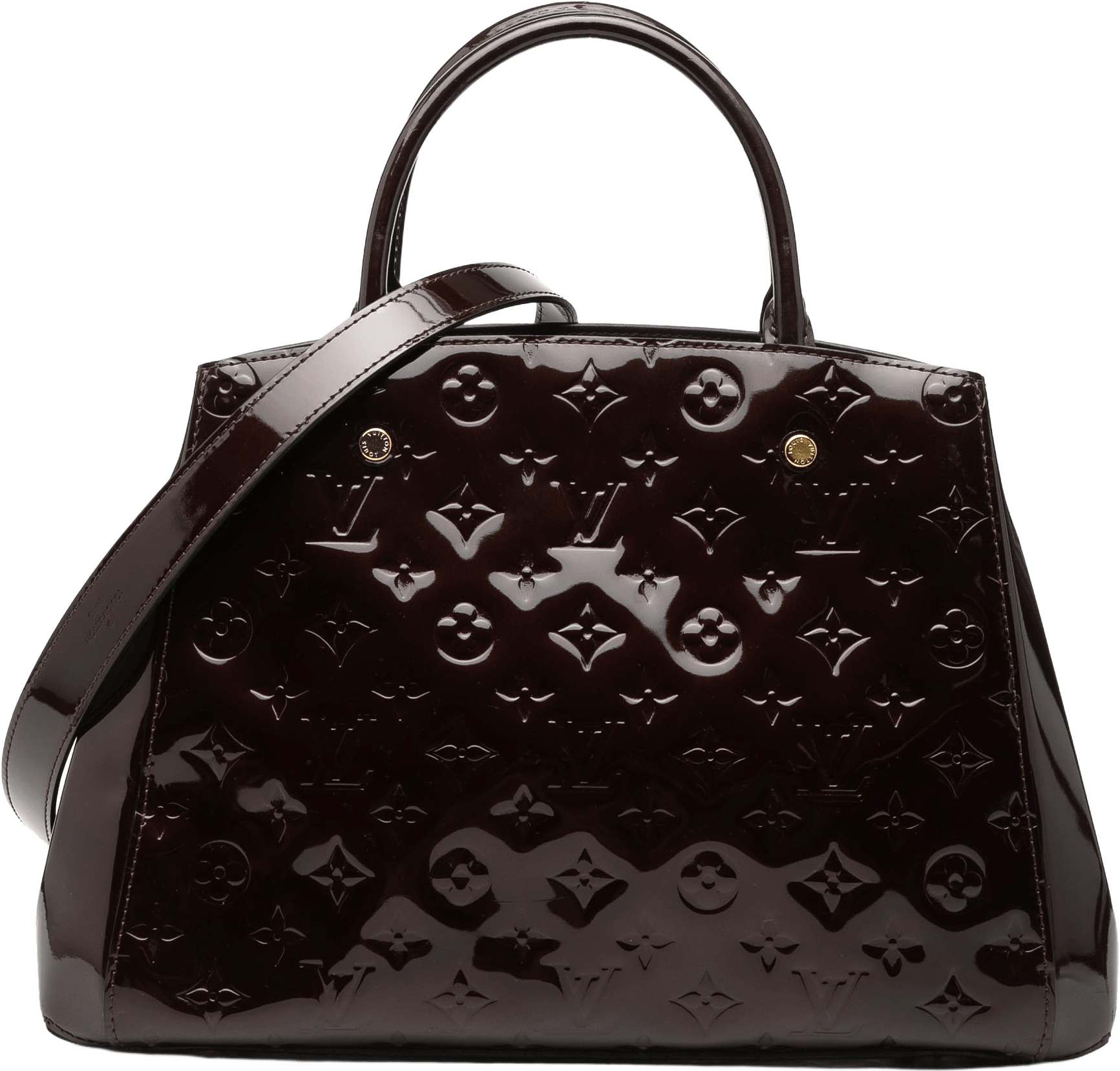 Louis Vuitton Monogram Vernis Montaigne Mm, från Luxclusif, i färgen purple.