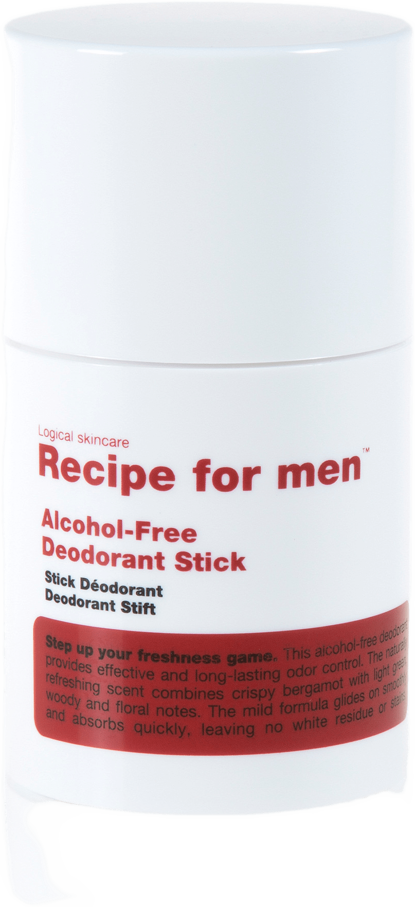 Alcohol-Free Deodorant Stick, från Recipe For Men.