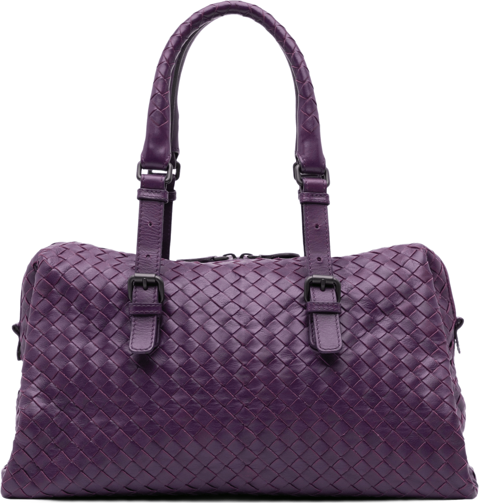 Bottega Veneta Nappa Intrecciato Montaigne Handbag, från Luxclusif, i färgen dark purple.