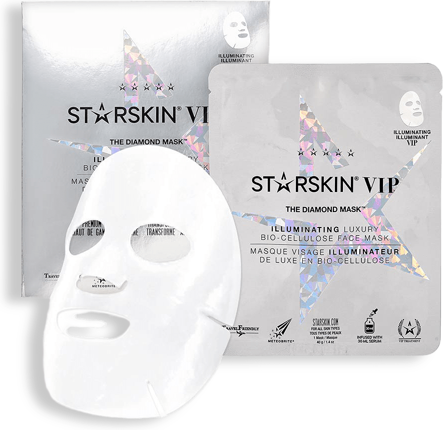 The Diamond Mask™ VIP Illuminating Coconut Bio-Cellulose Face Mask