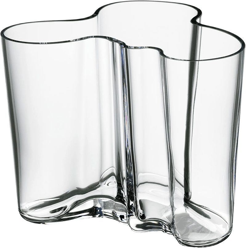 Vas Aalto, 12 cm, från Iittala, i färgen Klar.