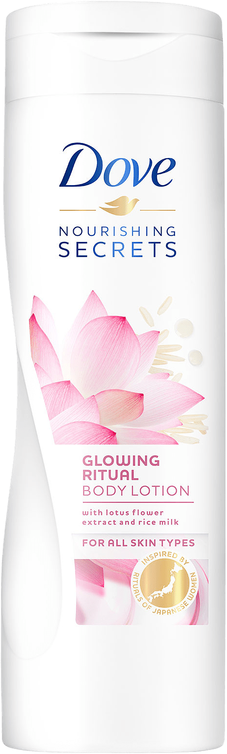 Glowing Ritual Body Lotion, från Dove, i färgen 250 ml.