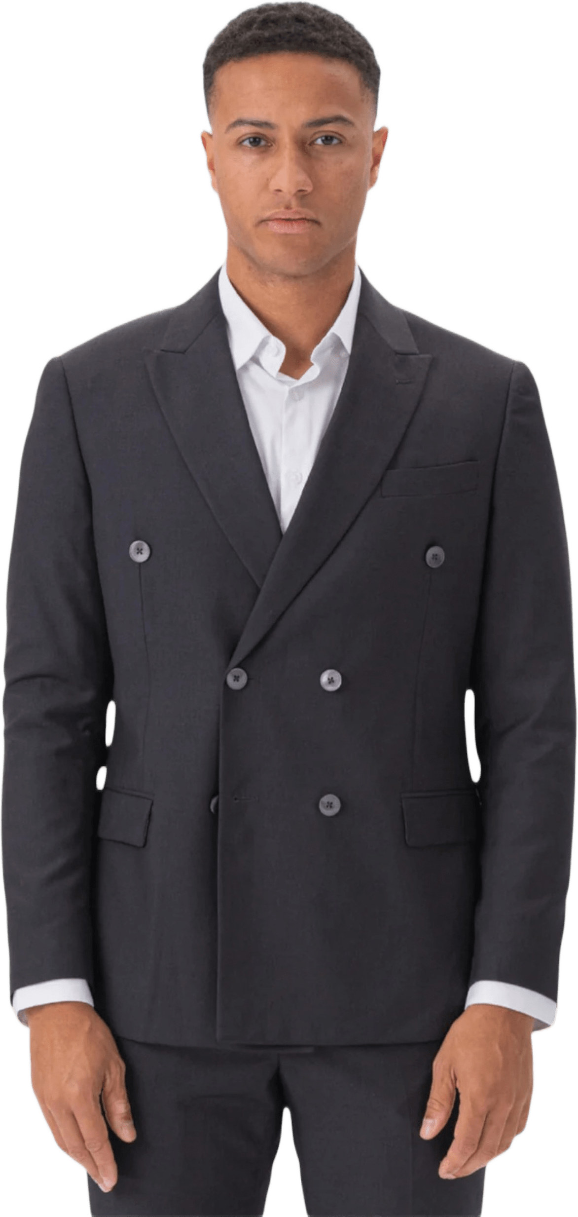 Dubbelknäppt Kavaj, från TeeShoppen, i färgen grå.