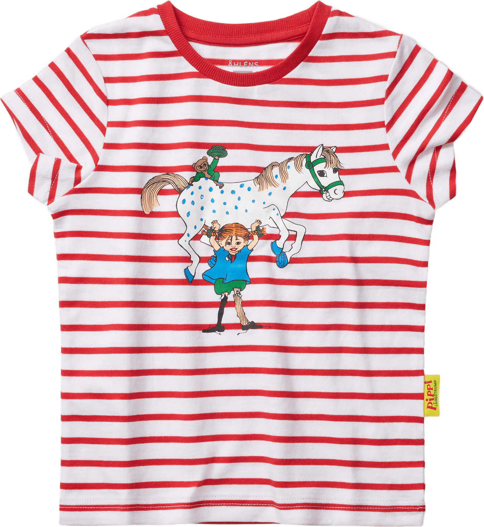 Pippi Långstrump-t-shirt VILLERKULLA, från PIPPI, i färgen Truered.