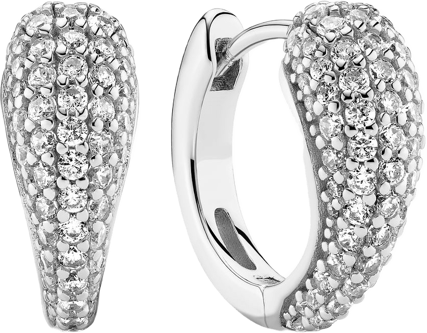 Örhängen Goccia Circolo, från Sif Jakobs Jewellery, i färgen silver.