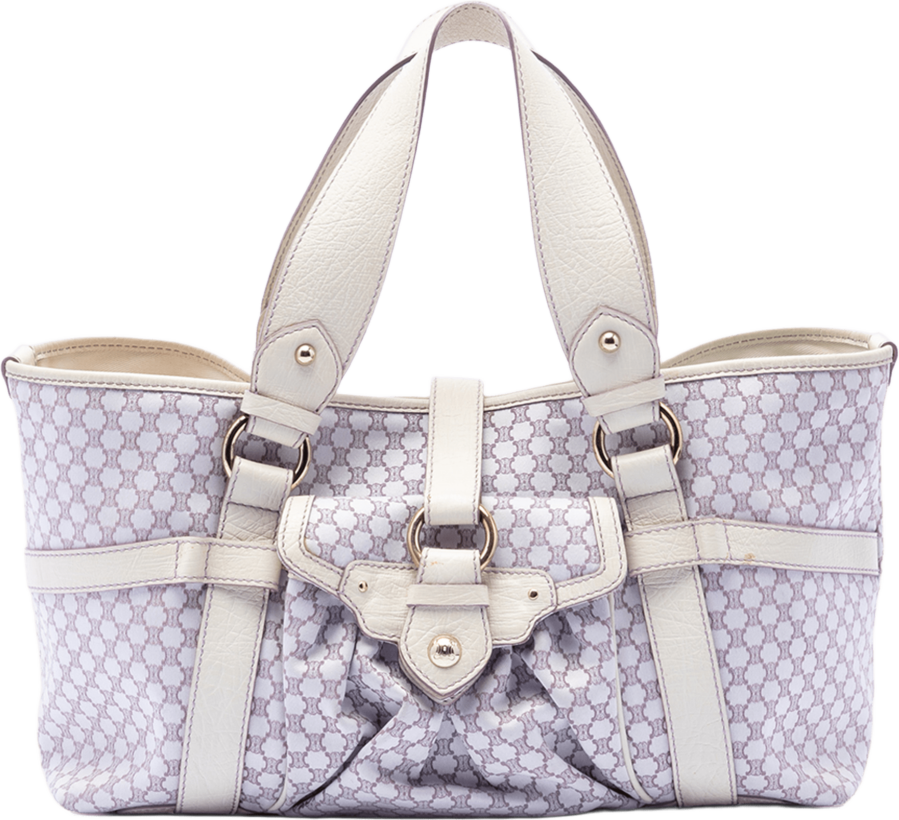Celine Macadam Canvas Tote, från Luxclusif, i färgen purpur.