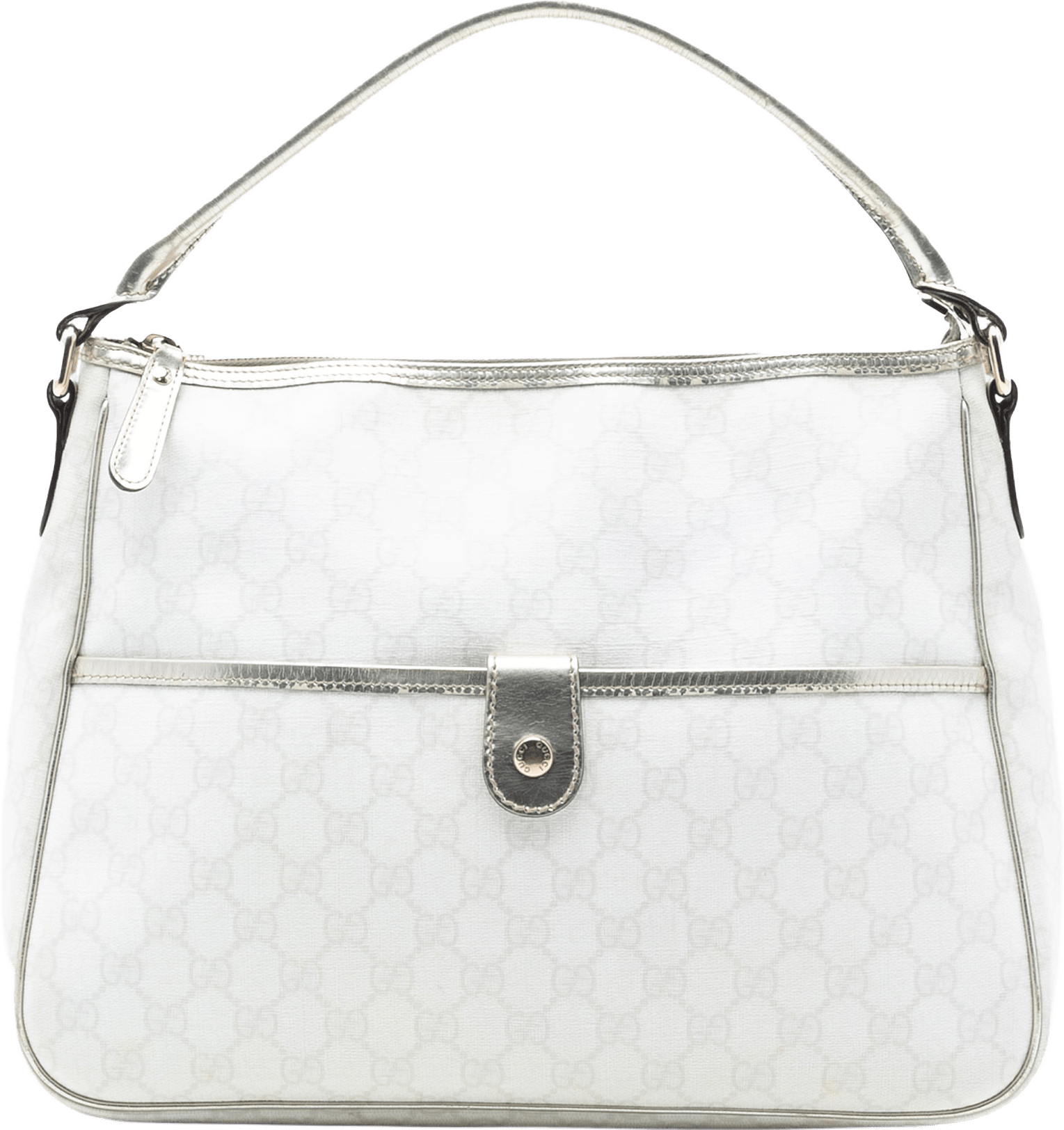 Gucci Gg Supreme Joy Handbag, från Luxclusif, i färgen white.