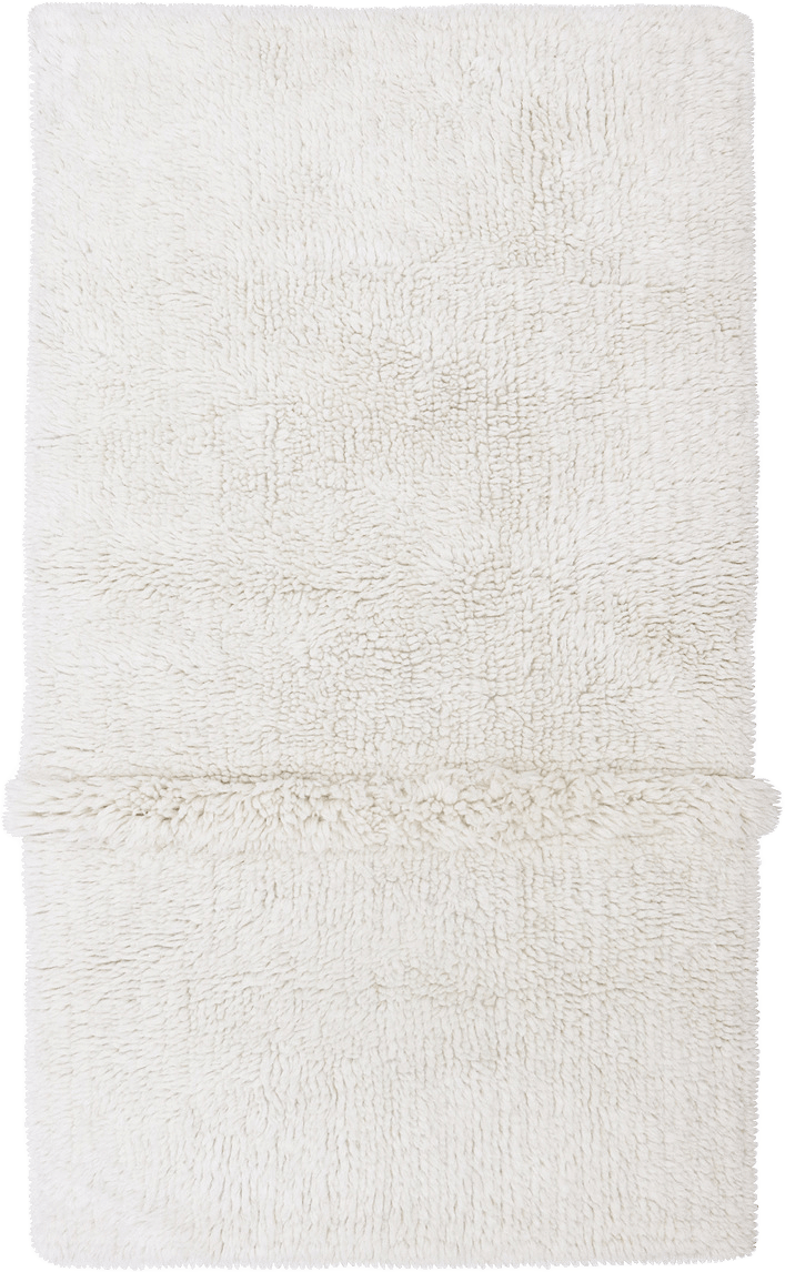 Tvättbar Ullmatta Woolable Tundra, från LORENA CANALS, i färgen sheep white.
