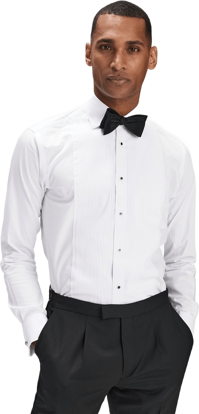 Tuxedo Shirt Ari, från John Henric, i färgen white.