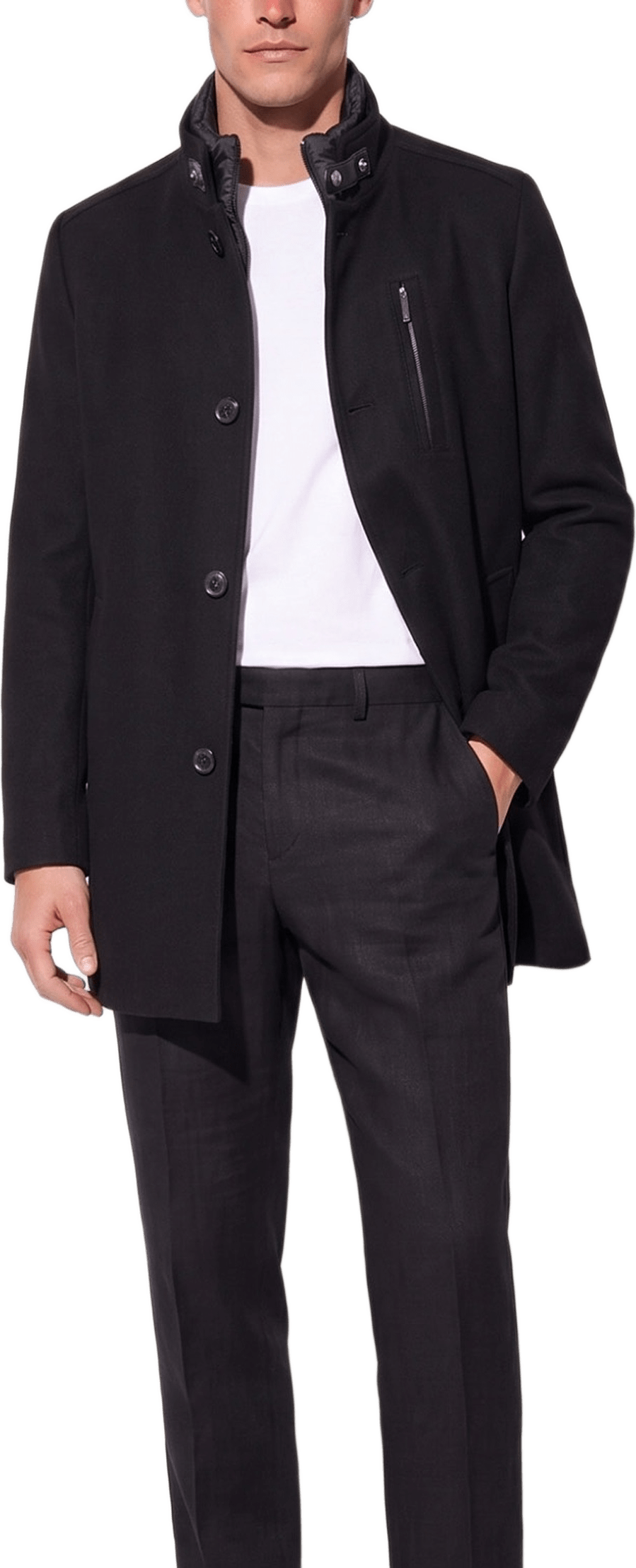 Valentin Coat, från ROCKANDBLUE, i färgen black.