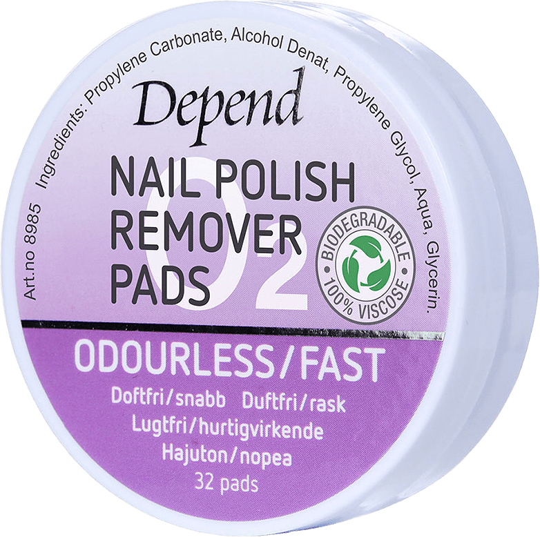 Remover Pads O2, från Depend.