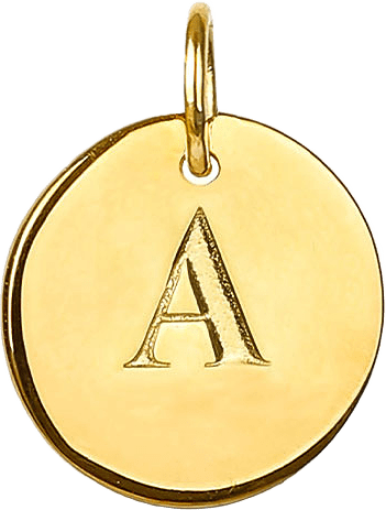 Beloved Mini Letter A, från Syster P, i färgen Gold.