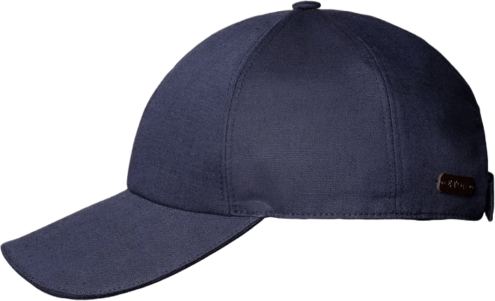 Basebollkeps I Linne, från Eton, i färgen navy blue.