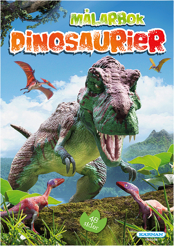 Målarbok, Dinosaurier, från KÄRNAN.