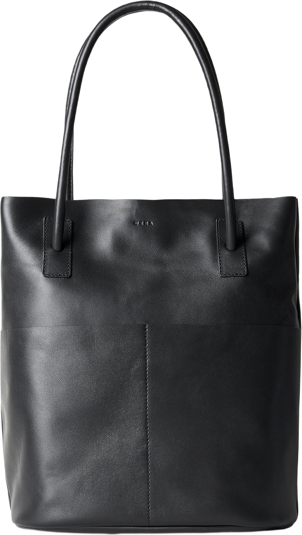 Bucket bag i skinn SPANY, från Wera, i färgen Black.