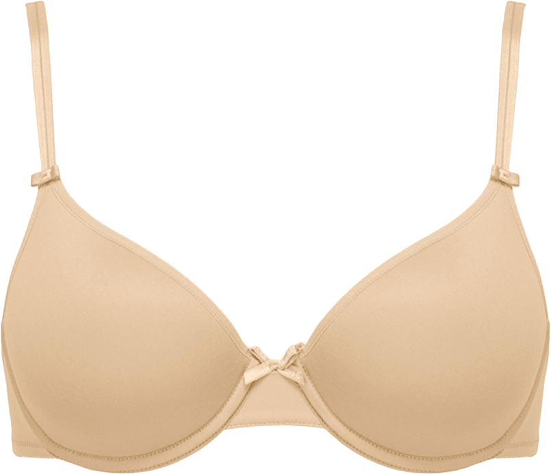 Basic Invisible 3/4 Memory Foam T-Shirt bra, från Chantelle, i färgen Skin.