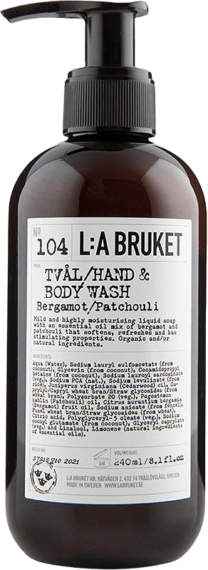104 Flytande Tvål Bergamott/Patchouli