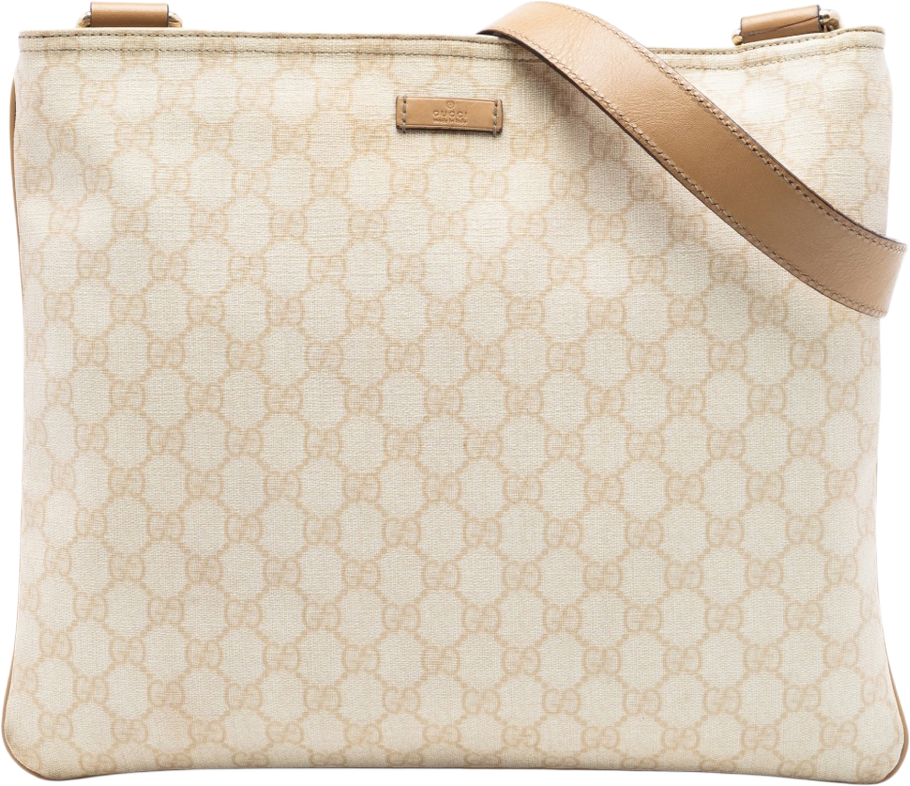 Gucci Gg Supreme Crossbody, från Luxclusif, i färgen ivory.