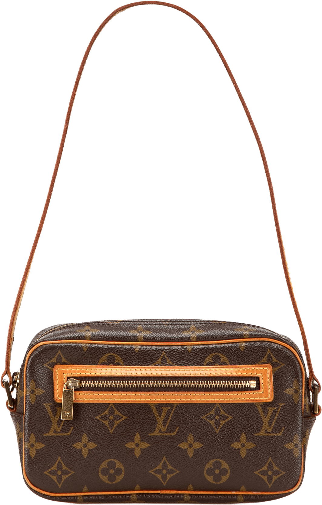 Louis Vuitton Monogram Pochette Cite, från Luxclusif, i färgen brown.