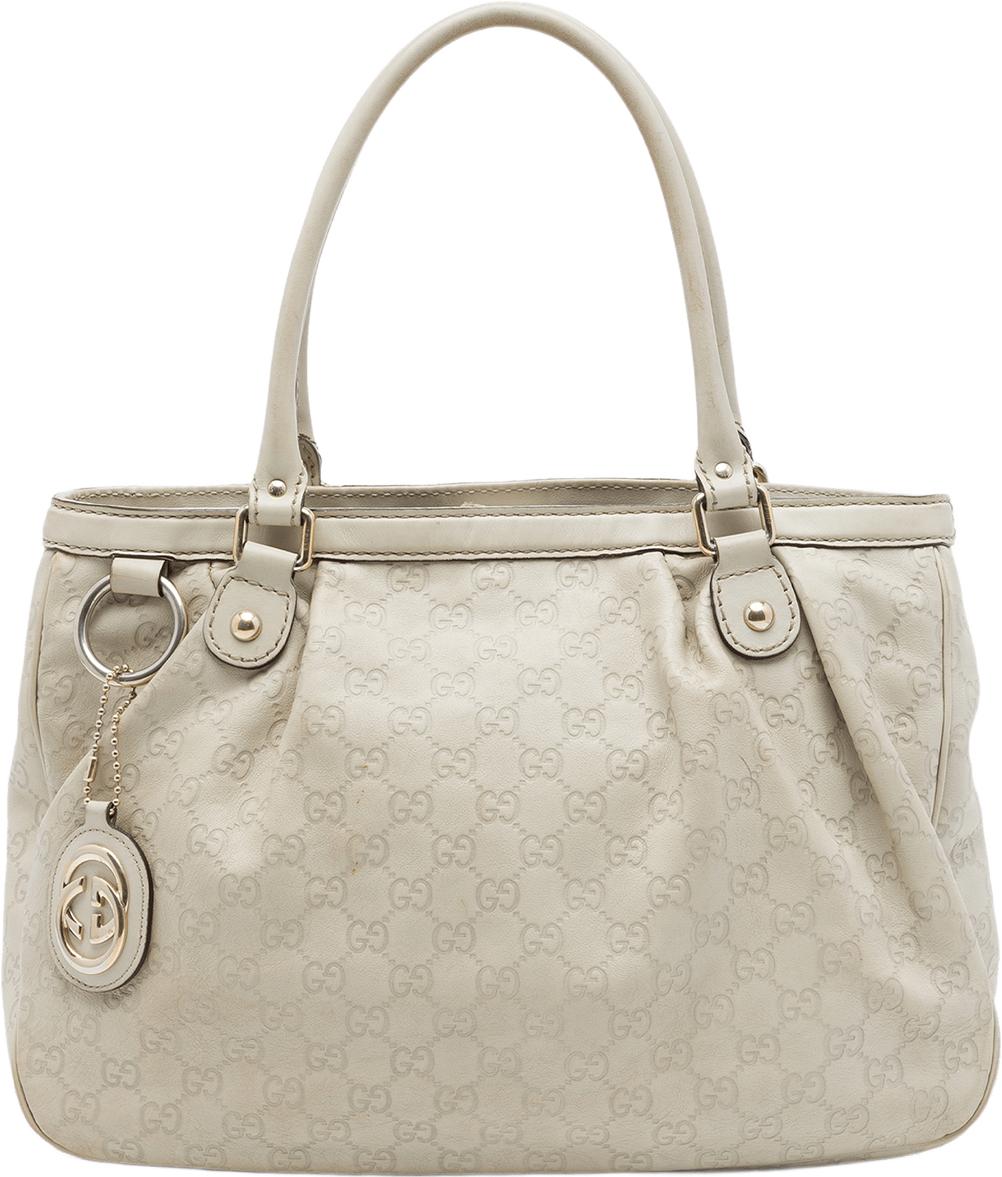Gucci Guccissima Sukey Tote, från Luxclusif, i färgen brun.