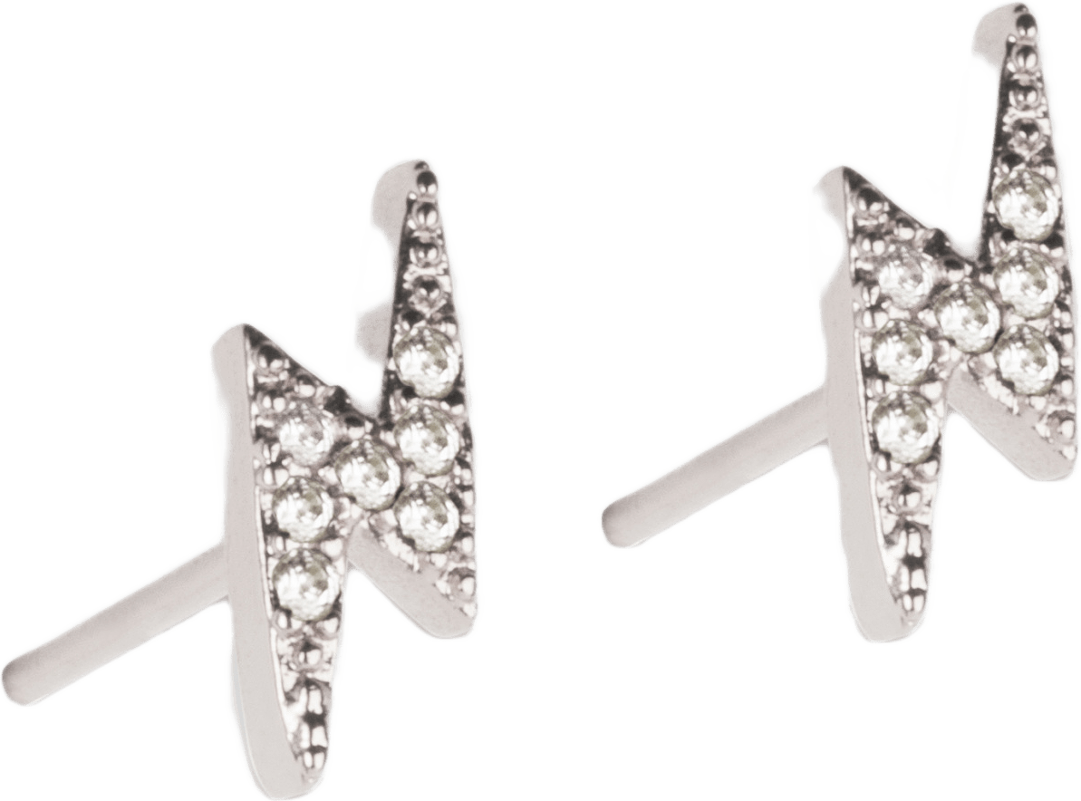 Mini Flash Örhänge, från pfgSTOCKHOLM, i färgen silver.