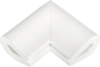 Hörnskydd Safetycornerguard Matteo U-shape Homesafety 4-pack, från HomeSafety, i färgen gräddvit.