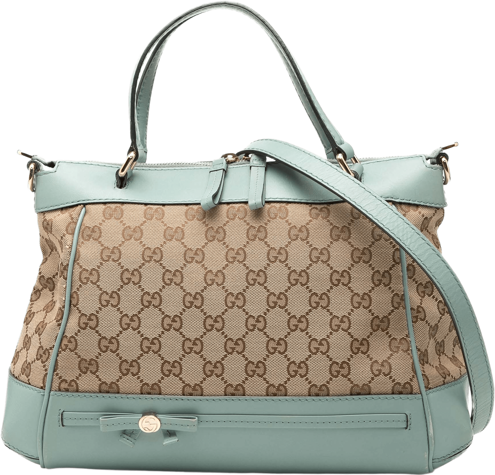 Gucci Gg Canvas Mayfair Satchel, från Luxclusif, i färgen beige.