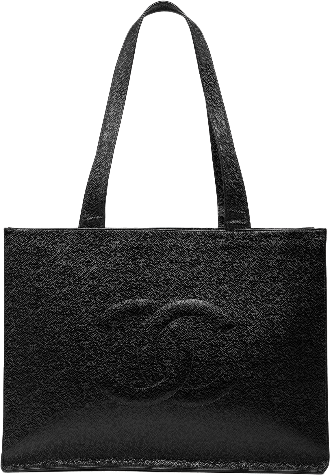 Chanel Cc Caviar Tote, från Luxclusif, i färgen black.