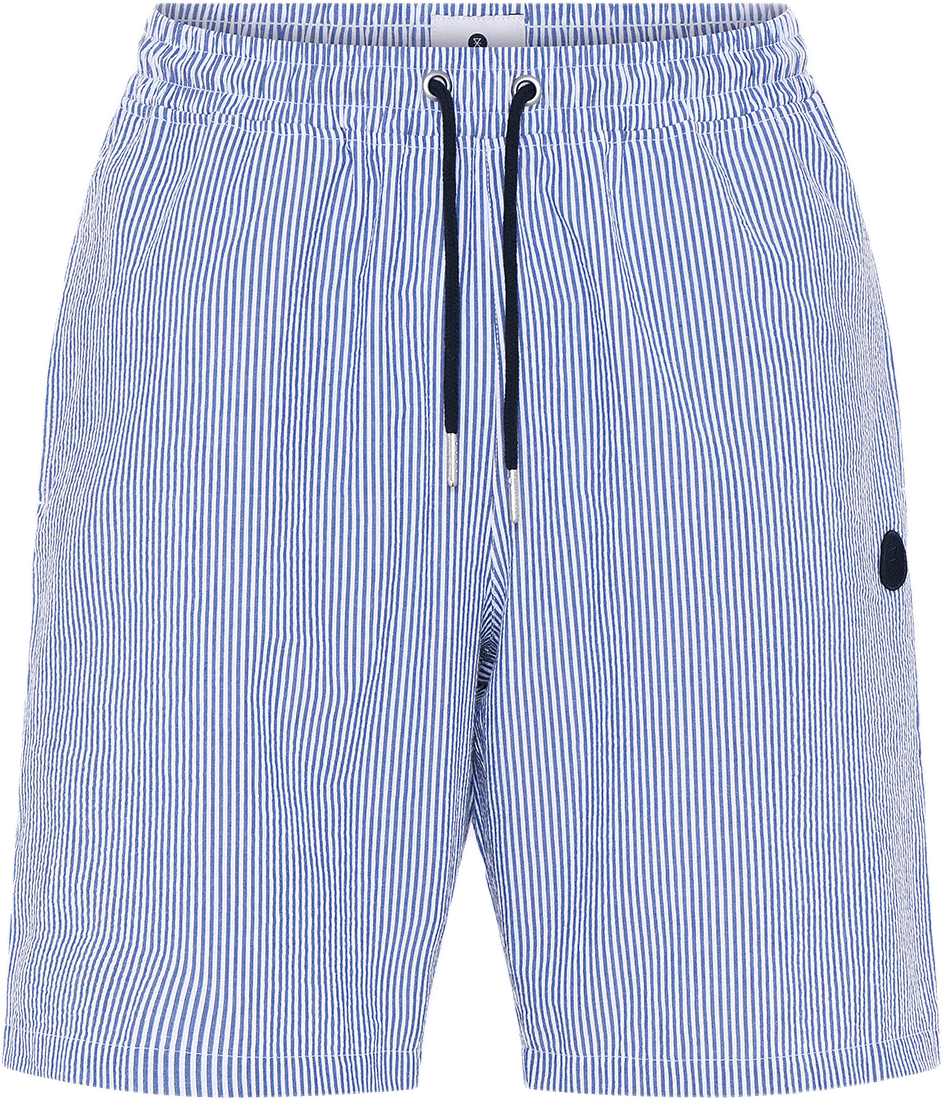 Ekologisk Bomull, Pyjamashorts, Blå Randig