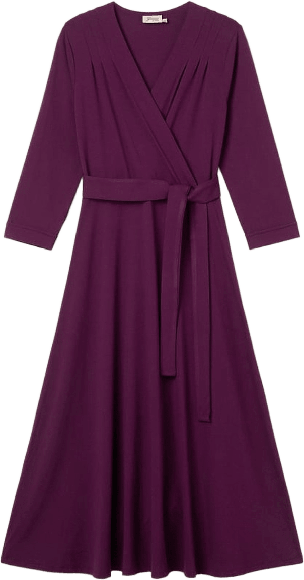 Tamara Dress, från Jumperfabriken, i färgen burgundy.