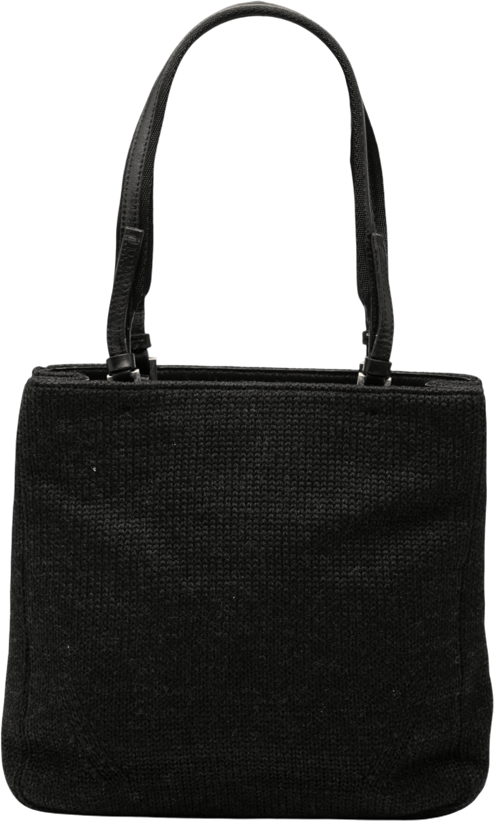 Prada Wool Tote, från Luxclusif, i färgen black.