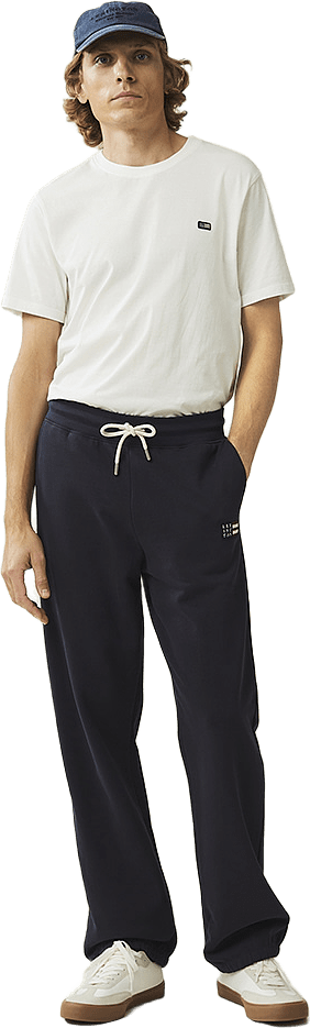 Brendon Organic Cotton Logo Sweatpants, från Lexington, i färgen dark blue.