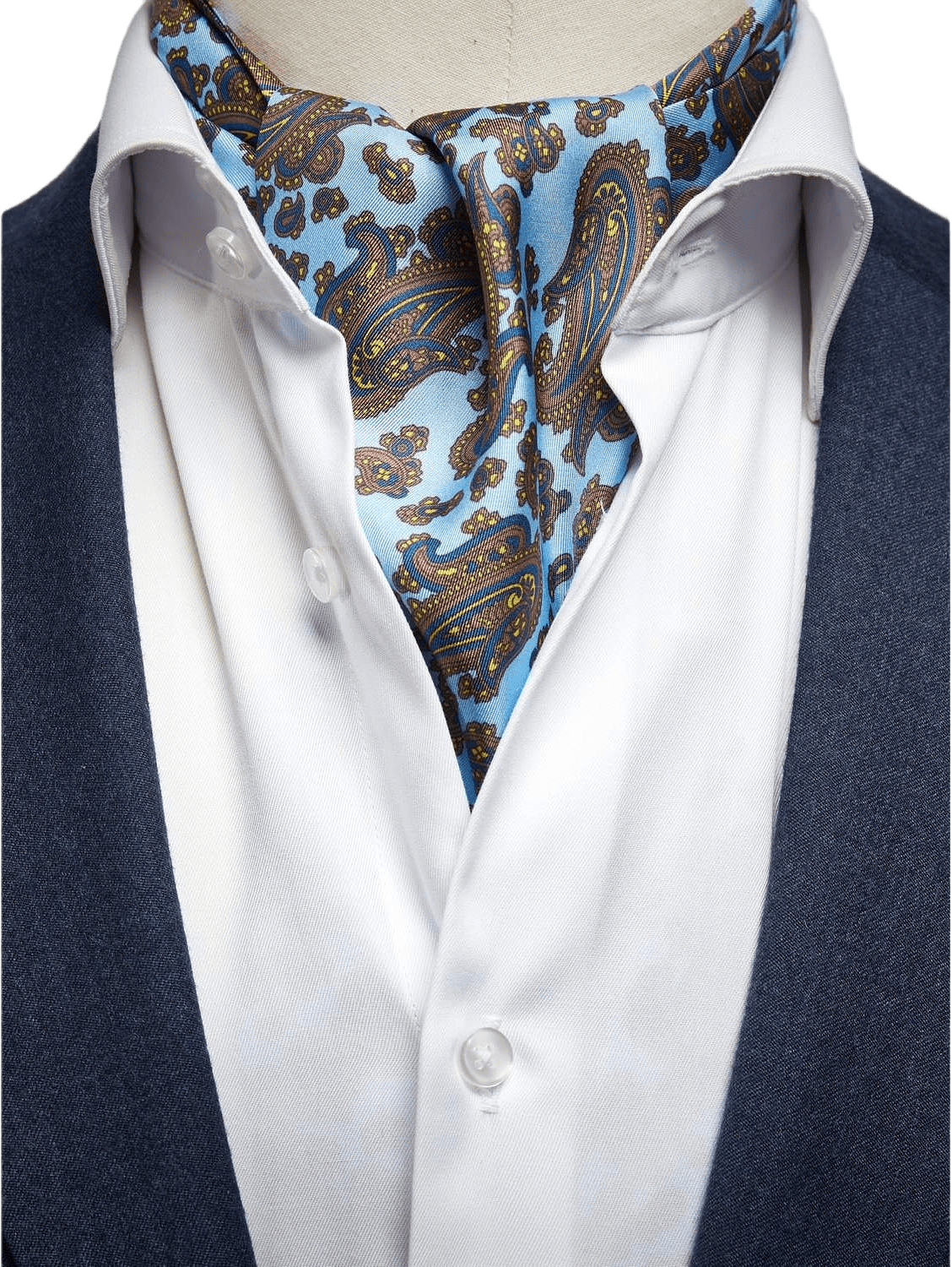 Silk Double Pointed Ascot Paisley