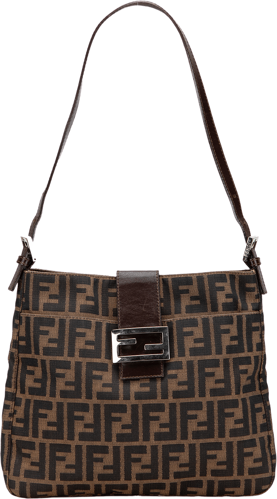 Fendi Zucca Canvas Shoulder Bag, från Luxclusif, i färgen brown.