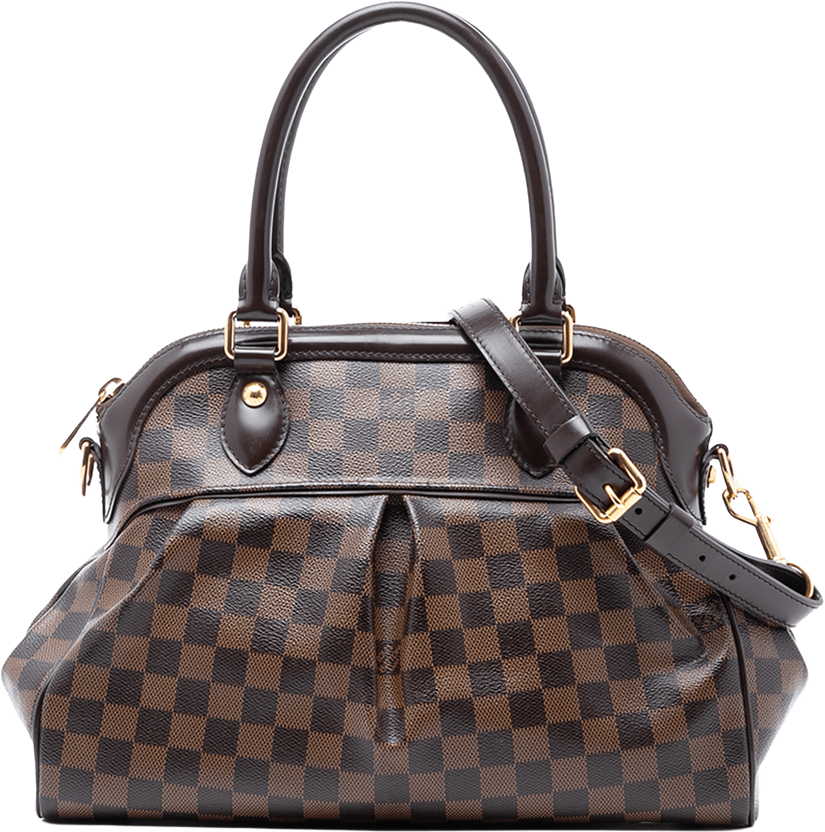 Louis Vuitton Damier Ebene Trevi Pm, från Luxclusif, i färgen brown.