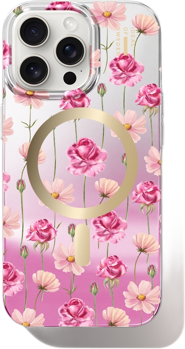 Mirror Case Magsafe Iphone Rose Blush Floral, från Ideal Of Sweden, i färgen pink.