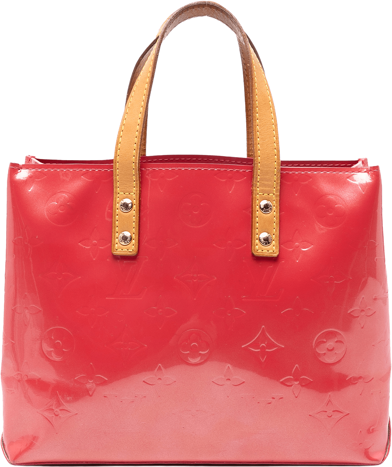 Louis Vuitton Monogram Vernis Reade Pm, från Luxclusif, i färgen hot pink.