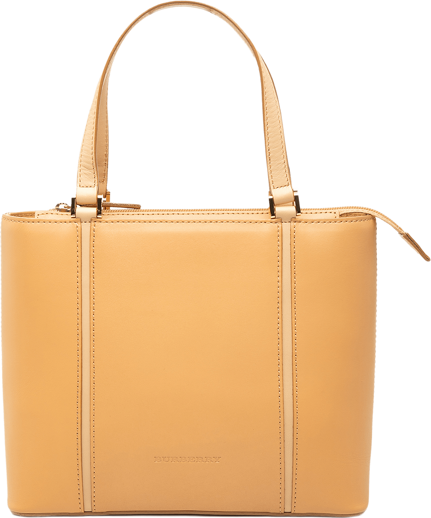 Burberry Leather Tote, från Luxclusif, i färgen brun.