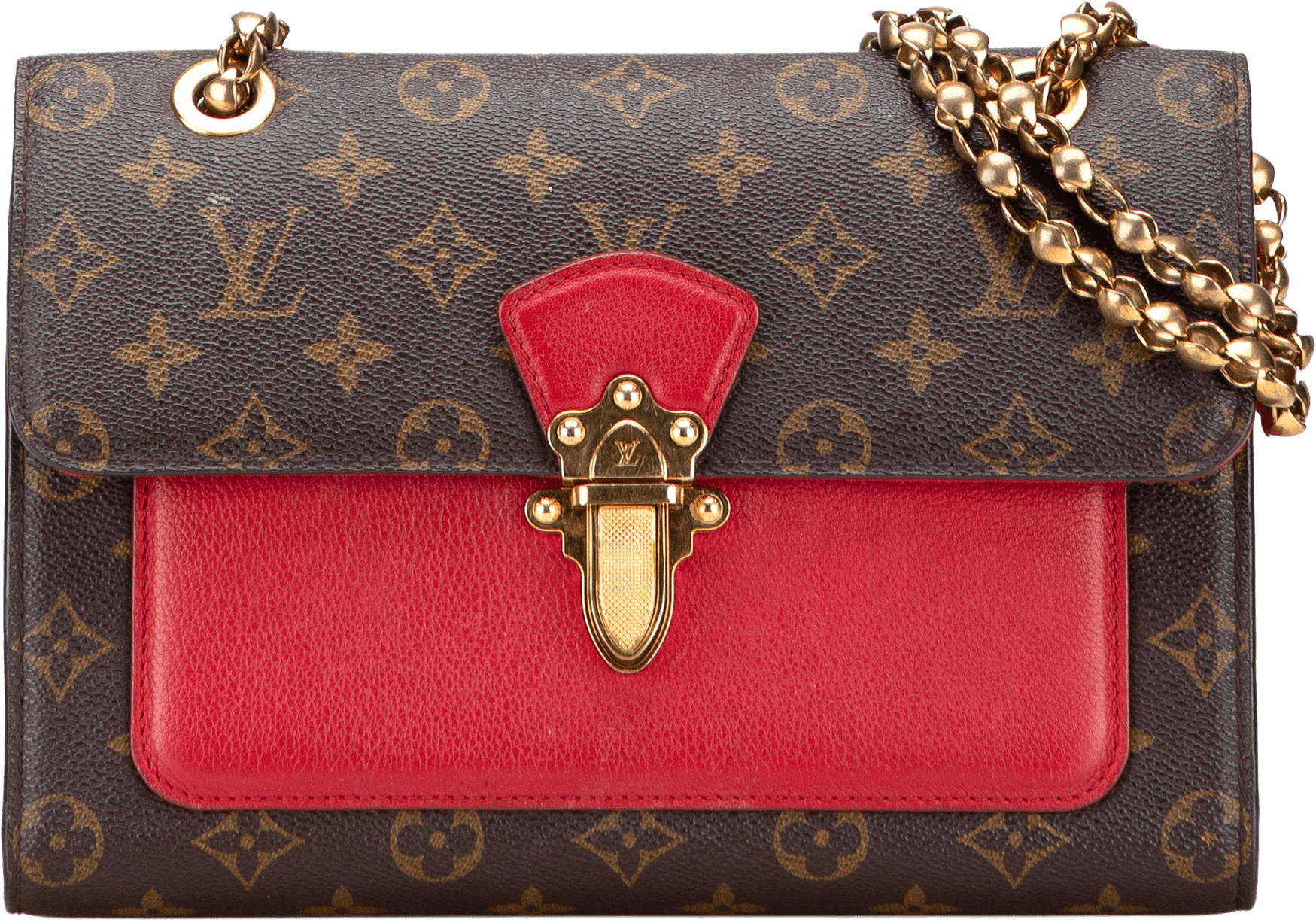 Louis Vuitton Monogram Victoire, från Luxclusif, i färgen brown.