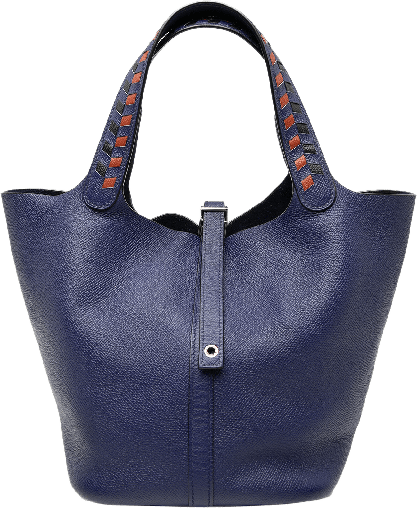 Hermès Epsom Tressage Picotin Lock 22, från Luxclusif, i färgen röd.